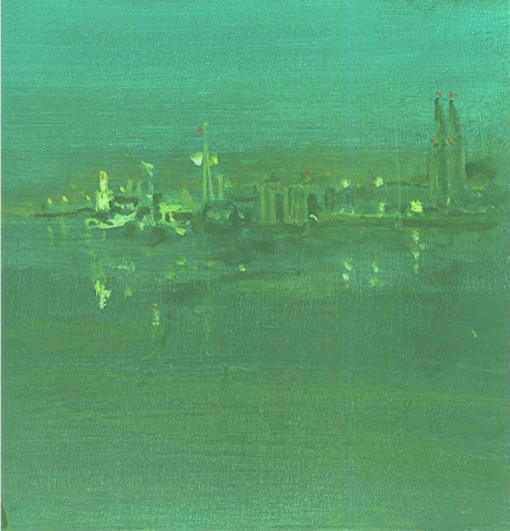 Willi Gottschalk: Rotterdam_III_Acryl,2005,22x23cm