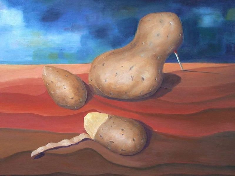 a myschliwzyk:  Hartz V  - 2005, l auf Leinwand, 50x70cm