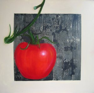 a Zuber: Freche Früchtchen - Tomate II (80 x 80 cm)