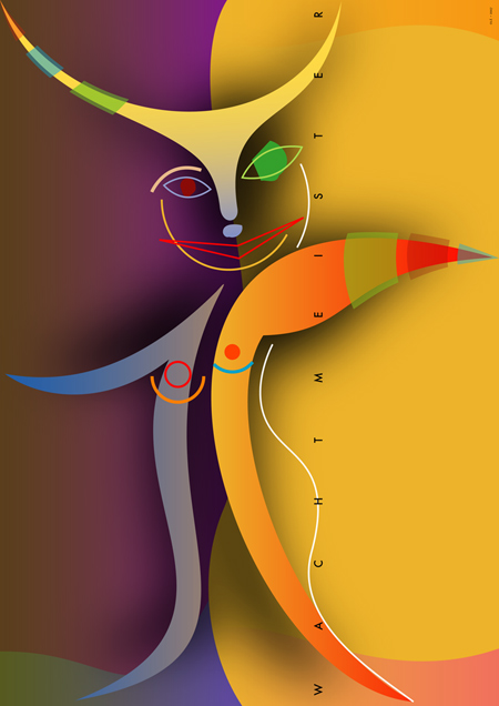 a Wachtmeister: Olé! (2007)Fine Art Graphic Digital | Limitierter Kunstfarbdruck (50 Stk.) | Dimension: 59 x 84 cm | © Bernd Wachtmeister, 2007