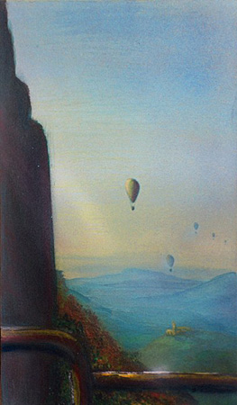 Gabriel Bur: Morgenwachen IAcryl auf Graupappe26,5 x 17 cm[2007]