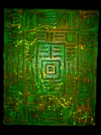 [New_Style_Art]_ Cathleen_Berner_&_Andr_Schrter:  Altes Inka <br>Leinwand, Gre 50cm x 40cm, Acrylfarbe inkl. Strukturauftragung