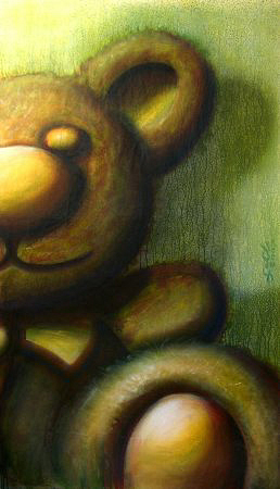 Gabriel Bur: TeddyAcryl auf Baumwolltuch120 x 190 cm[2007]