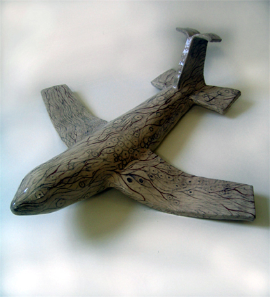 Christine Saalfeld: airplane III, Keramik (Privatsammlung)