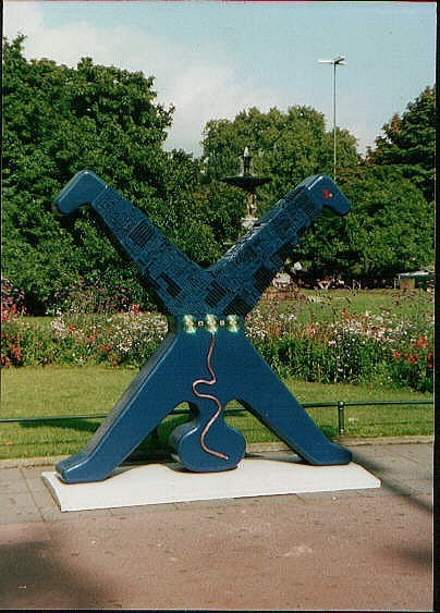 Werner Clemens: Radschläger-Kunst, Gemeinschaftsausstellung, Düsseldorf 2001