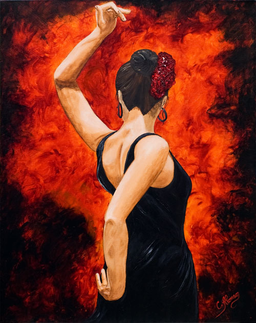 Carolina Alonso: OlAcryl auf Keilrahmen, 80 x 100 cm