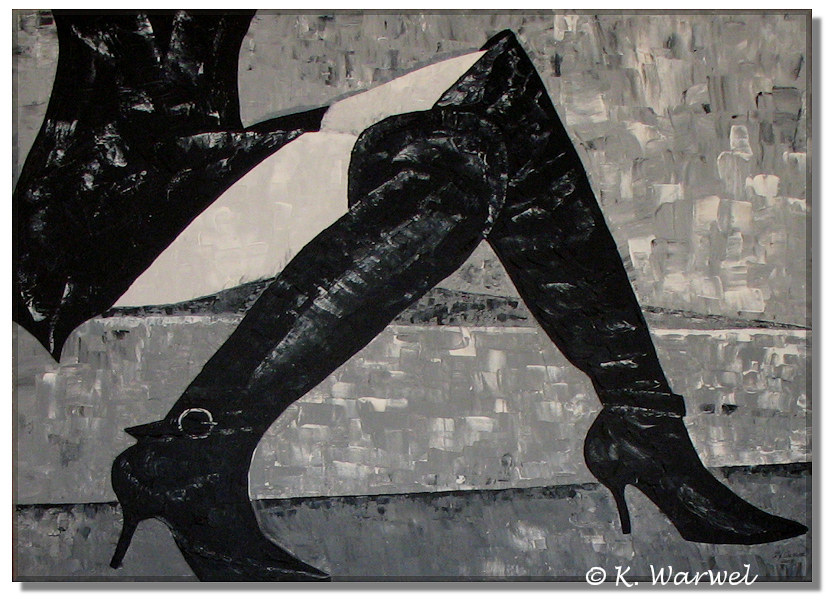 Klaudia Warwel: SophiaAcrylgemlde 70x50cm gespachtelt - Jahr 2009
