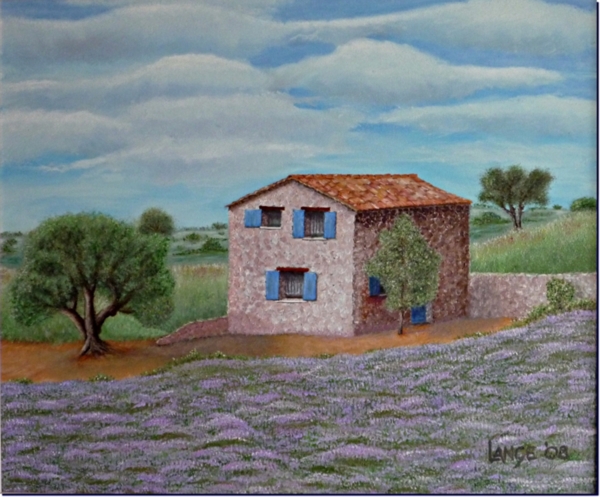 Rudi Lange: Provencel auf Leinwand   50 x 60 cm