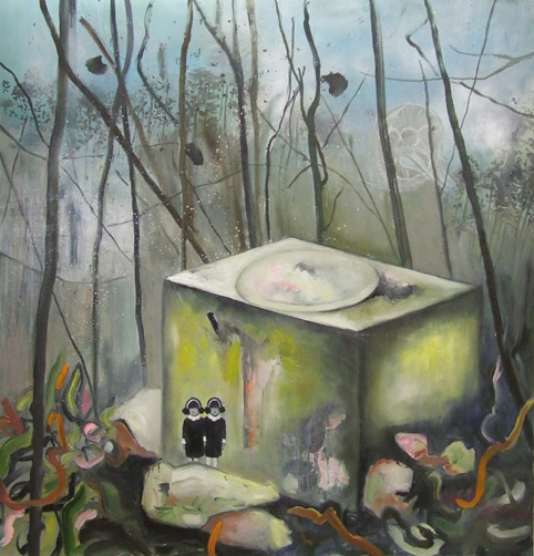 a Vetter: Mistery, 2009, Öl/LW, 140x145cm