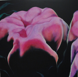 Ursula Zons: Meerfarben2009, Acryl auf Leinwand, 80 x 80 cm