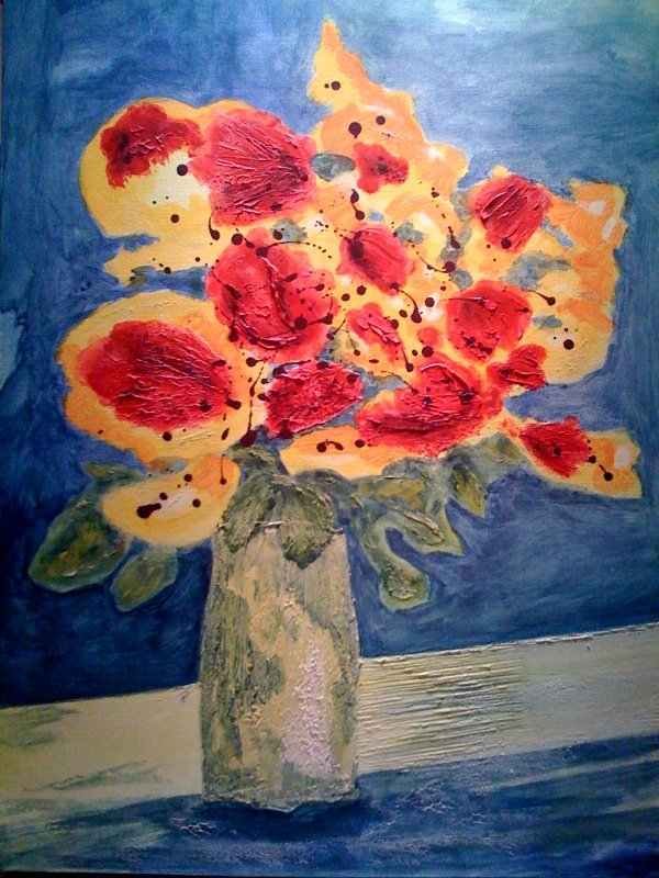 Judith_ Müri-Assfalk: BlumenAcryl 50x70cm