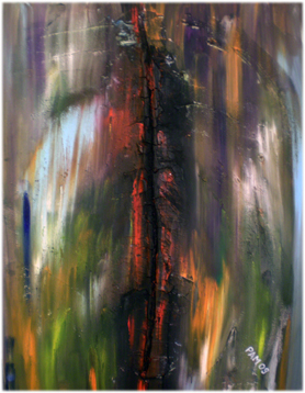 Patrick Mder: Verbrannte Tage80 x 100 Acryl auf Leinwand