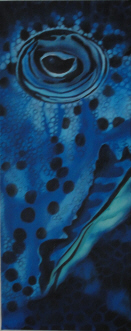 Ursula Zons: Meerfarben2009, Acryl auf Leinwand, 50 x 20 cm
