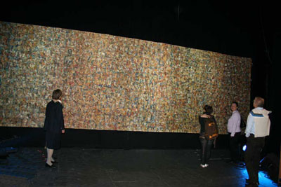 awad krayem maria: "Das Ganze" Pigmentmalerei auf Leinwand 3x10 m