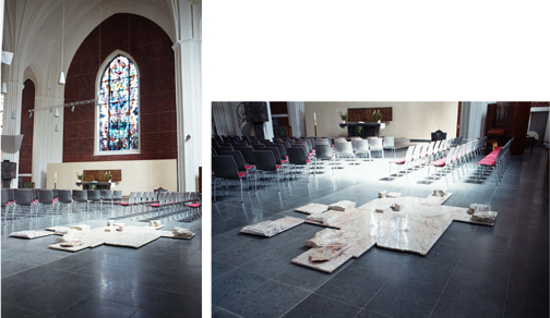 Silvia C. Fohrer: Dein Kreuz Fleisch und Welt / Shivakashi Migmatit Installation Heilandskirche Berlin