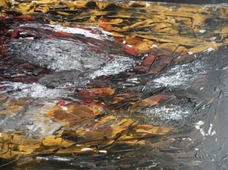 Hermann Uhlmann: Aus der Tiefe 2Acryl - 2009, 50x70