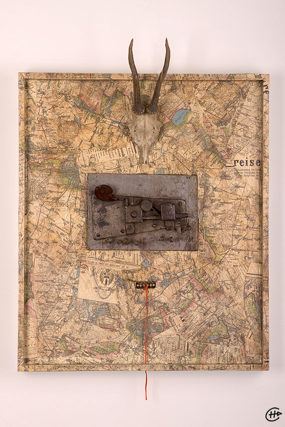 Holger Stroecks: Jagdschloss Berlin<br>Objekt, 55 x 73 cm, 2009