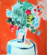 Toni Klber: Blumen in Vase