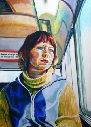 Angela Selders-Kanthak: Weit wegAcryl auf Leinwand, 100 x 140 cm, 2010