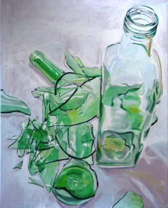 Angela Selders-Kanthak: GlasbruchAcryl auf Leinwand, 80 x 100 cm, 2009