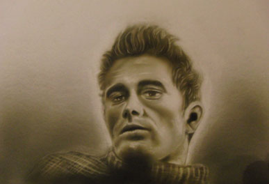 Andr Kluge: James Dean ca. Din A4 Illu.-karton