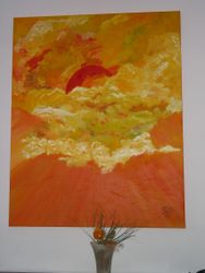 Franz-Josef Gcke: MorgenlichtAcryl Leinwand 150X120 cm