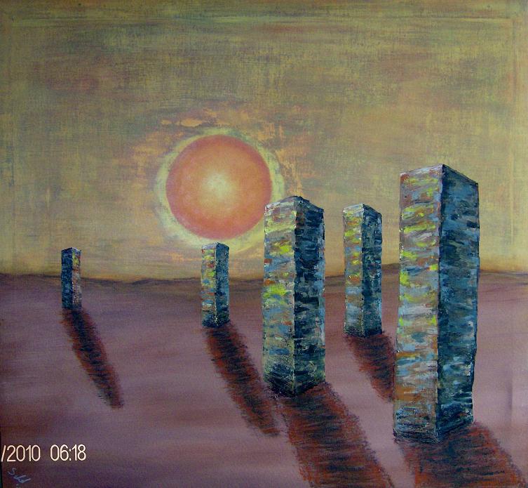 Manfred Schroerlücke: Desert Towers93 x 86 cm
