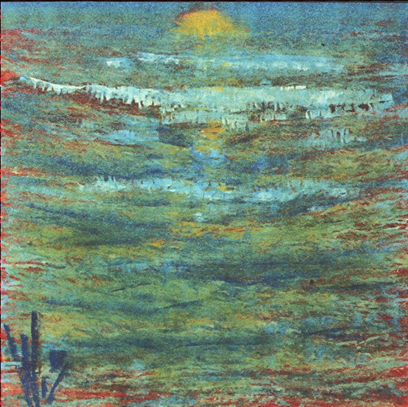 a Gottschalk: Gesichter des Meeres/Sonnenuntergang100 x 100 cm/ Acryl  auf Hartfaser