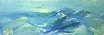 a Gottschalk: Serie Ozeane30 x  90 cm/ l auf Leinwand