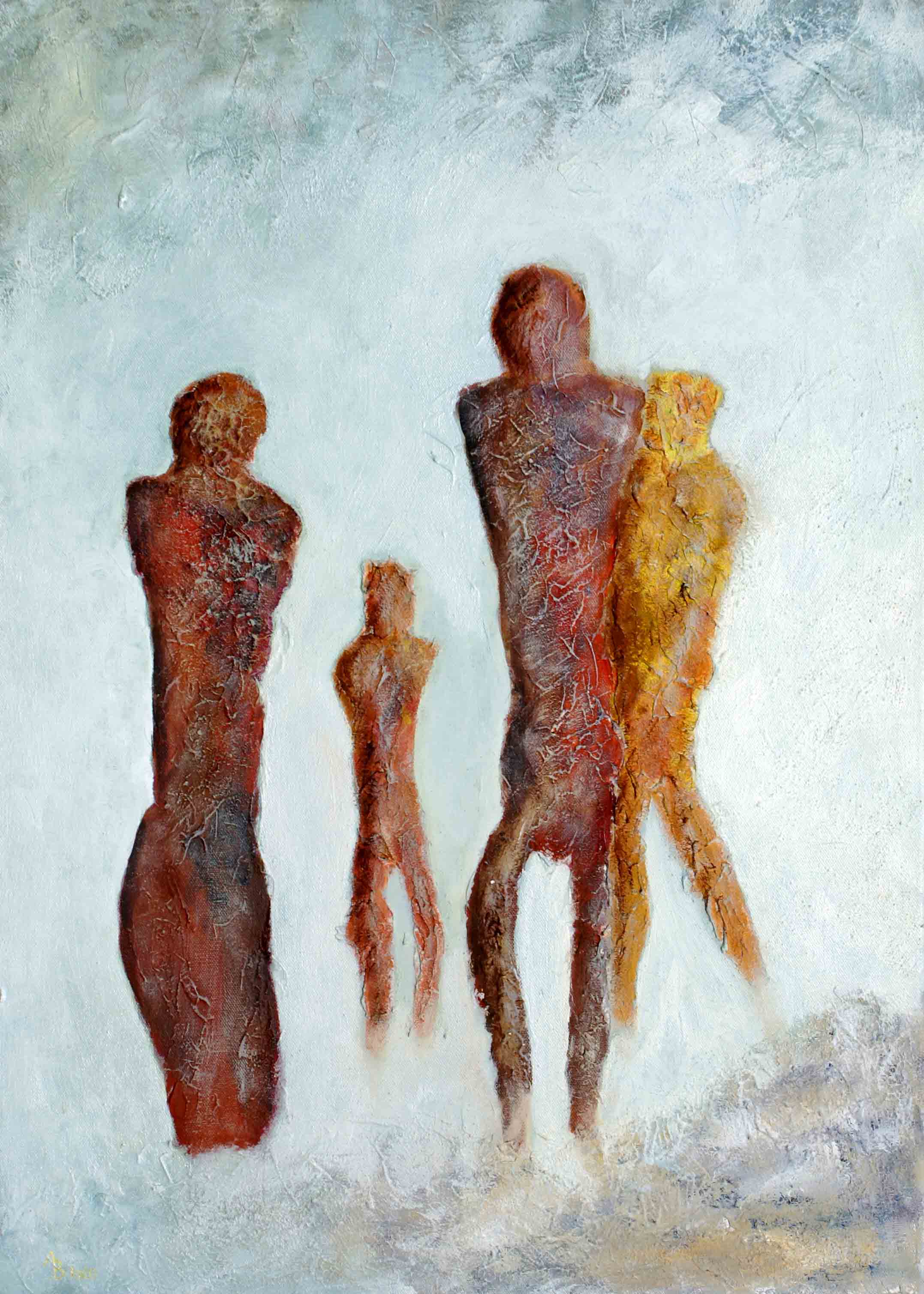 Angela_ Böckmann-Hannibal: BegegnungenAcryl auf Leinwand 50 x 70 cm