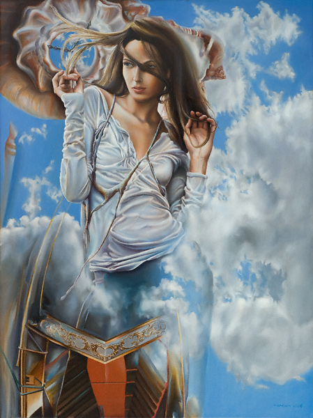 Victor Hagea: Summer Cloudsl auf Leinwand, 80x60 cm, 2006