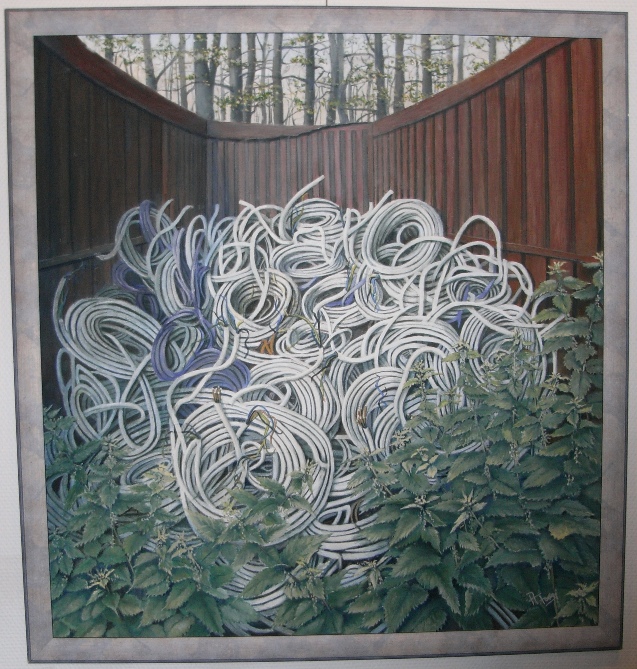 Annerose Faas: Kabel im Container [70x80cm]