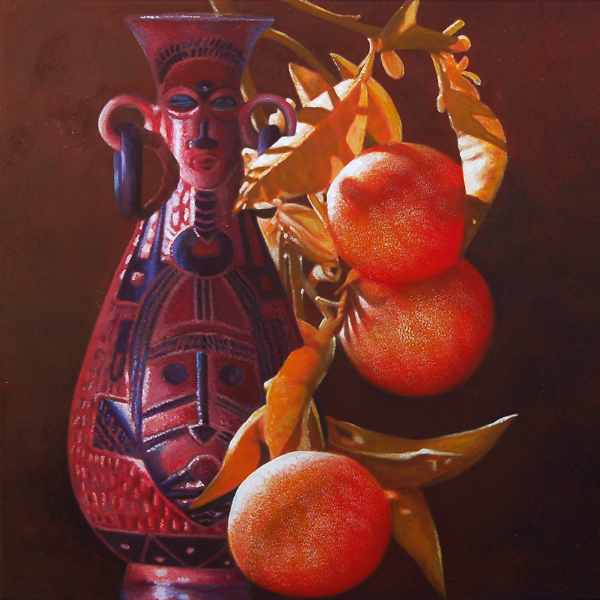 Onil Hossain: FruchtursprngeAcryl auf Leinwand, 50 x 50 cm