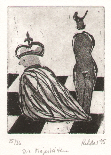 a Rehder: Die MajesttenRadierung zum Schach, 1995