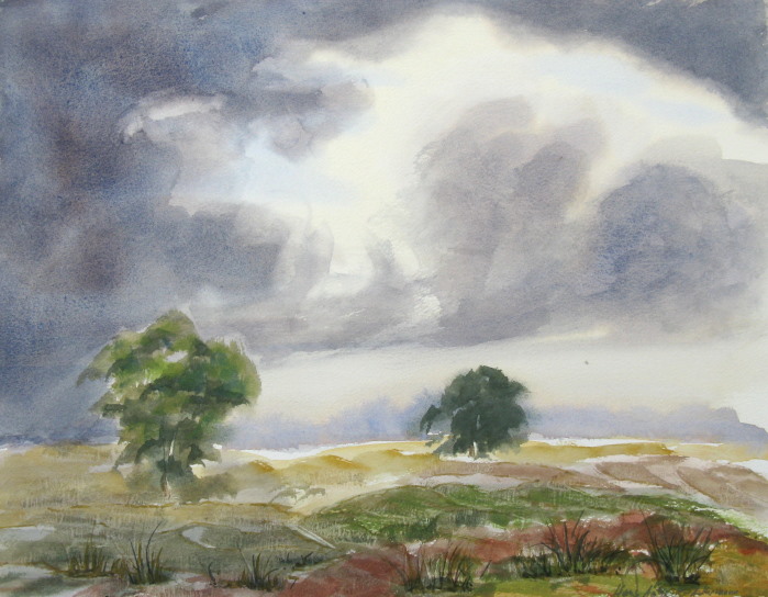 a Aabeck-Ackermann: Aquarell Landschaft 655Aquarell Landschaft 2009, 40 x 30 cm