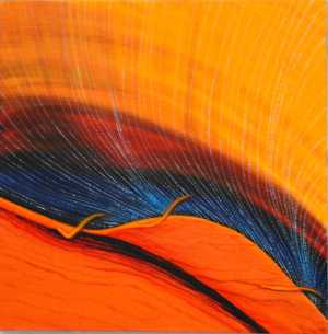 Ursula Zons: Meerfarben2010, Acryl auf Leinwand, 30 x 30 cm