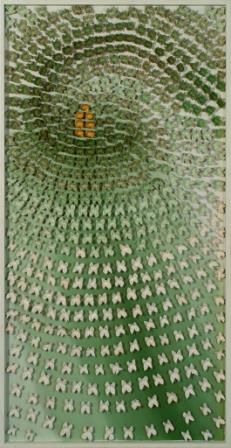 Betty Kahmann: CallaAcrylbild mit Früchte der Buche 50x100