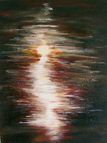 Eva Stern: SonnenuntergangAcryl auf leinen-Keilrahmen, 90 cm x 60 cm