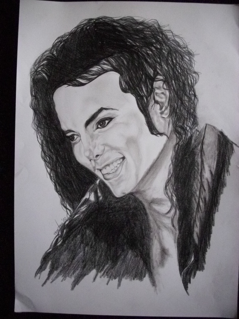 Eva Stern: Michael JacksonBleistift, Din A2