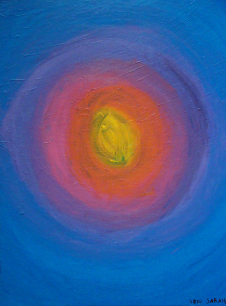 Sarah Leverenz: Indisch BlauIndisch Blau mit Acryl auf Leinwand 50 X 40