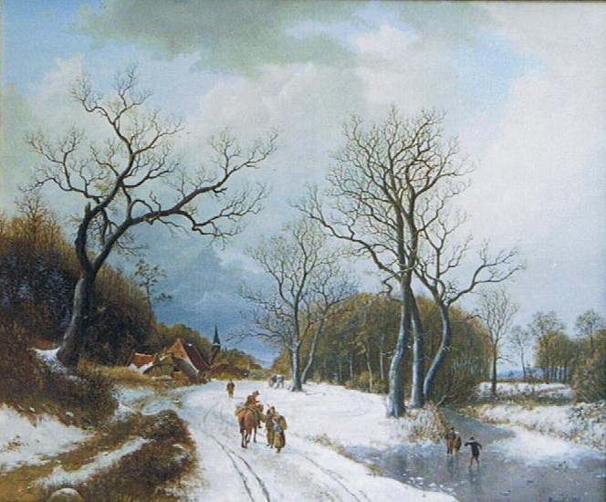 Peter Kempf: WinterOel auf Leinwand, 50 x 60 cm