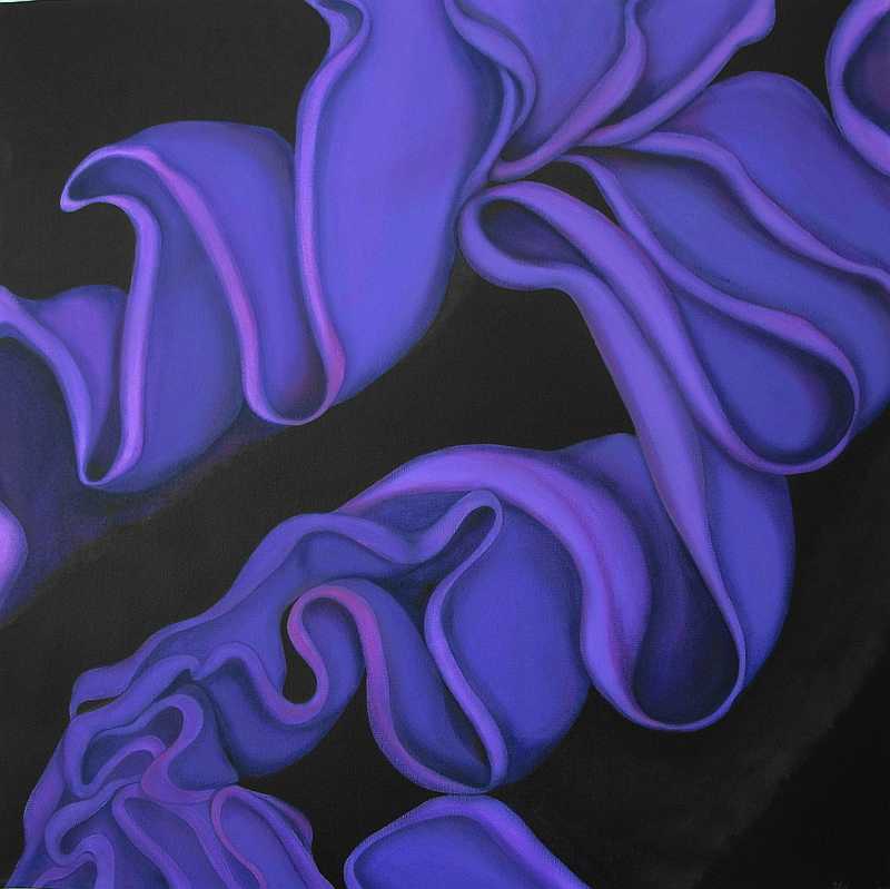 Ursula Zons: Meerfarben2011, Acryl auf Leinwand, 80 x 80 cm