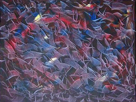 Heino Basse: EvolutionEntstanden: 2006  Medium: Acryl auf Leinwand Gre: 40 x 50 cm