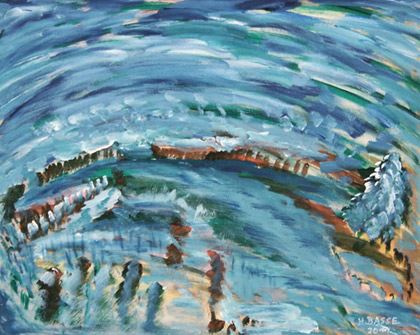 Heino Basse: WinterillusionEntstanden: 2011 - Medium: Acryl auf Leinwand Gre: 50 x 40 cm
