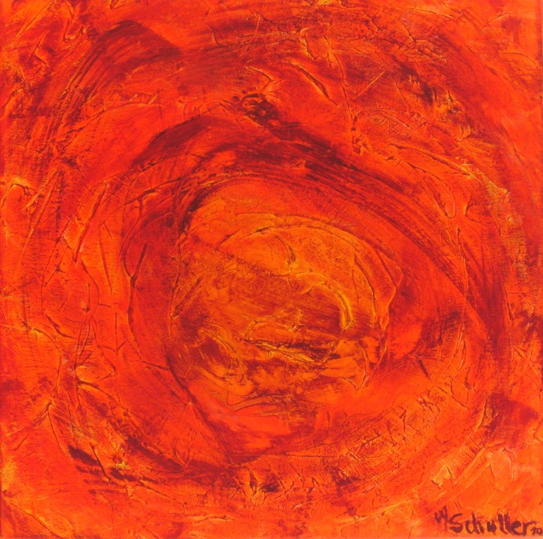 Alfred Schuller: StrudelAcryl auf Leinwand montiert auf Galeriekeilrahmen Museo 45, 50x50cm