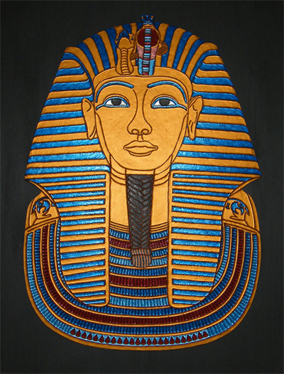 Dominik Stohler: Totenmaske des TutanchamunDas exklusive Wandbild ist 62 x 46 cm gross und wiegt 9 kg. Es kann erworben oder fr spezielle Anlsse gemietet werden.
