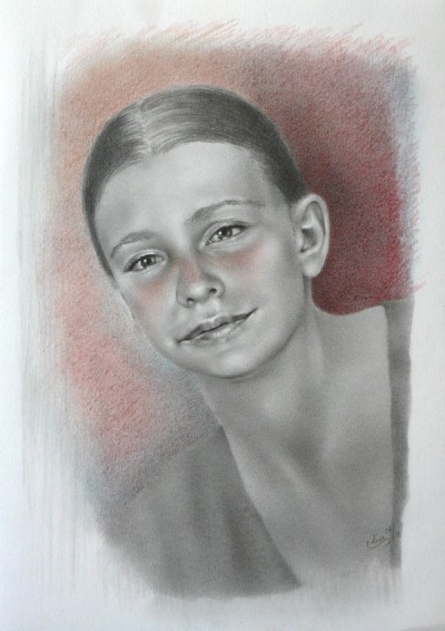 Lisa Bauer: Portraitzeichnung "Annika"