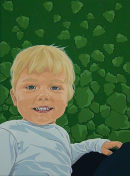 Meister Jahre: Acrylgemälde, auf Leinwand, Portrait von, Fotos,Portraitmalerei, von KindernAcryl auf  Leinwand30 x 40 cm