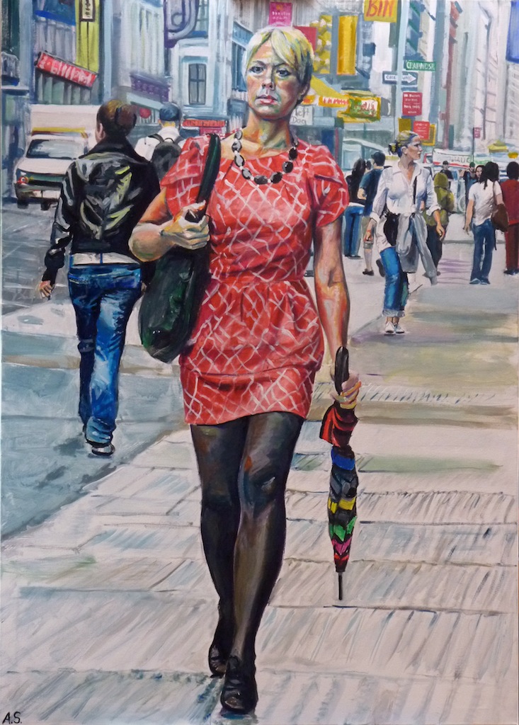 Angela Selders-Kanthak: Catwalking IICatwalking, Frau, Soho, Manhattan