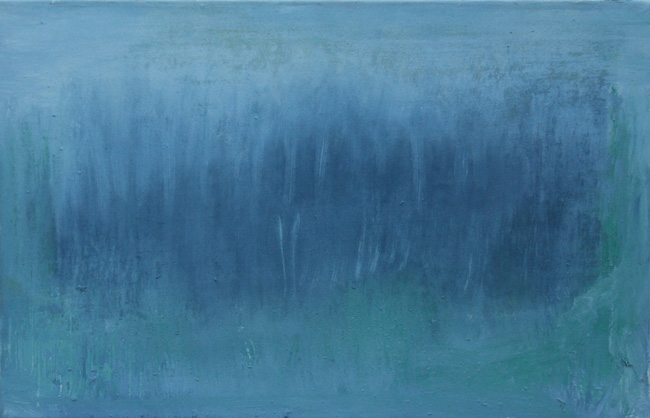 Hans Maas: H.Maas Zyklus Wasserwelten 45x70cm Oel-Nessel J.11(2)